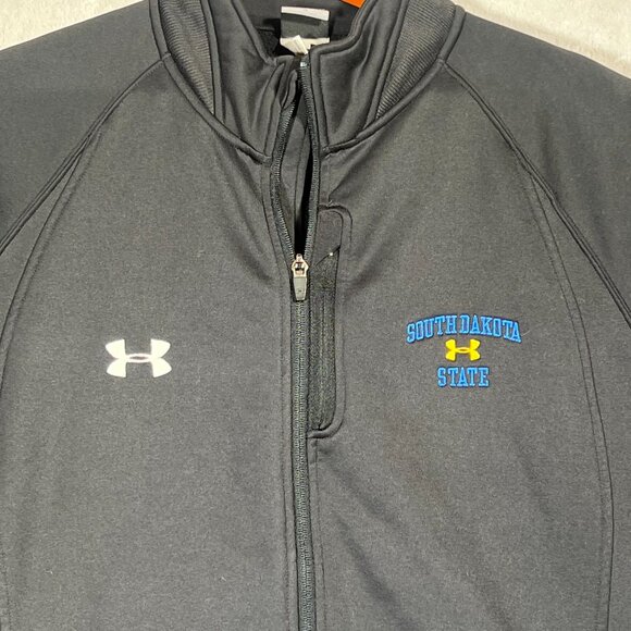 South Dakota State University Jacket Mens XL Black Under Armour Jackrabbits - Picture 2 of 11